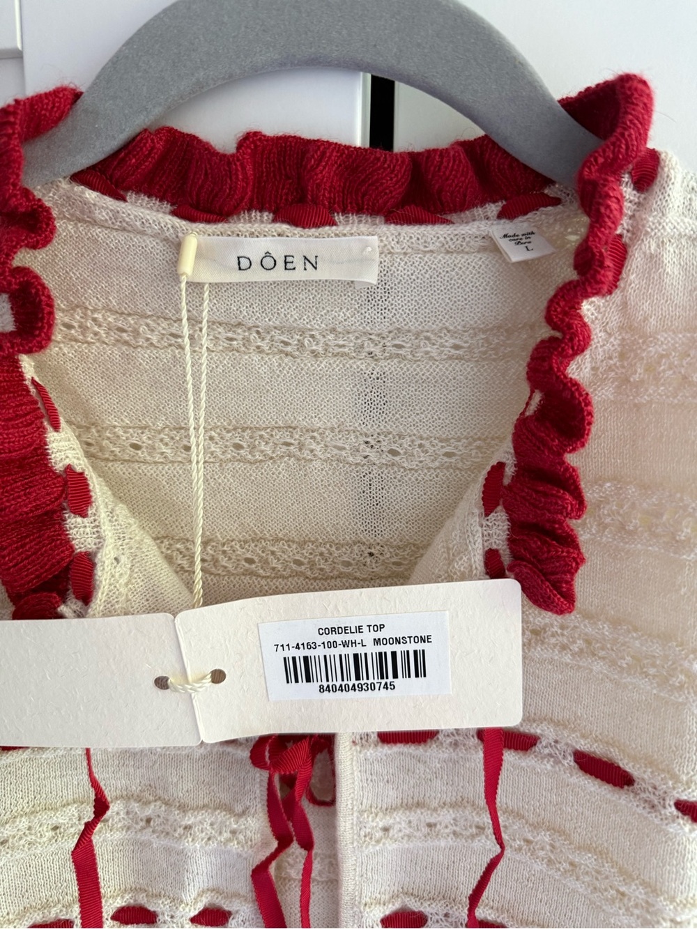 DOEN Cordelie Knit Top NWT - Picture 4 of 6